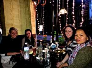 The interns, Laxmi and I out  on my first day.