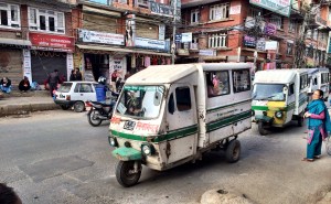 My first of many tuk-tuk rides! Rickety.